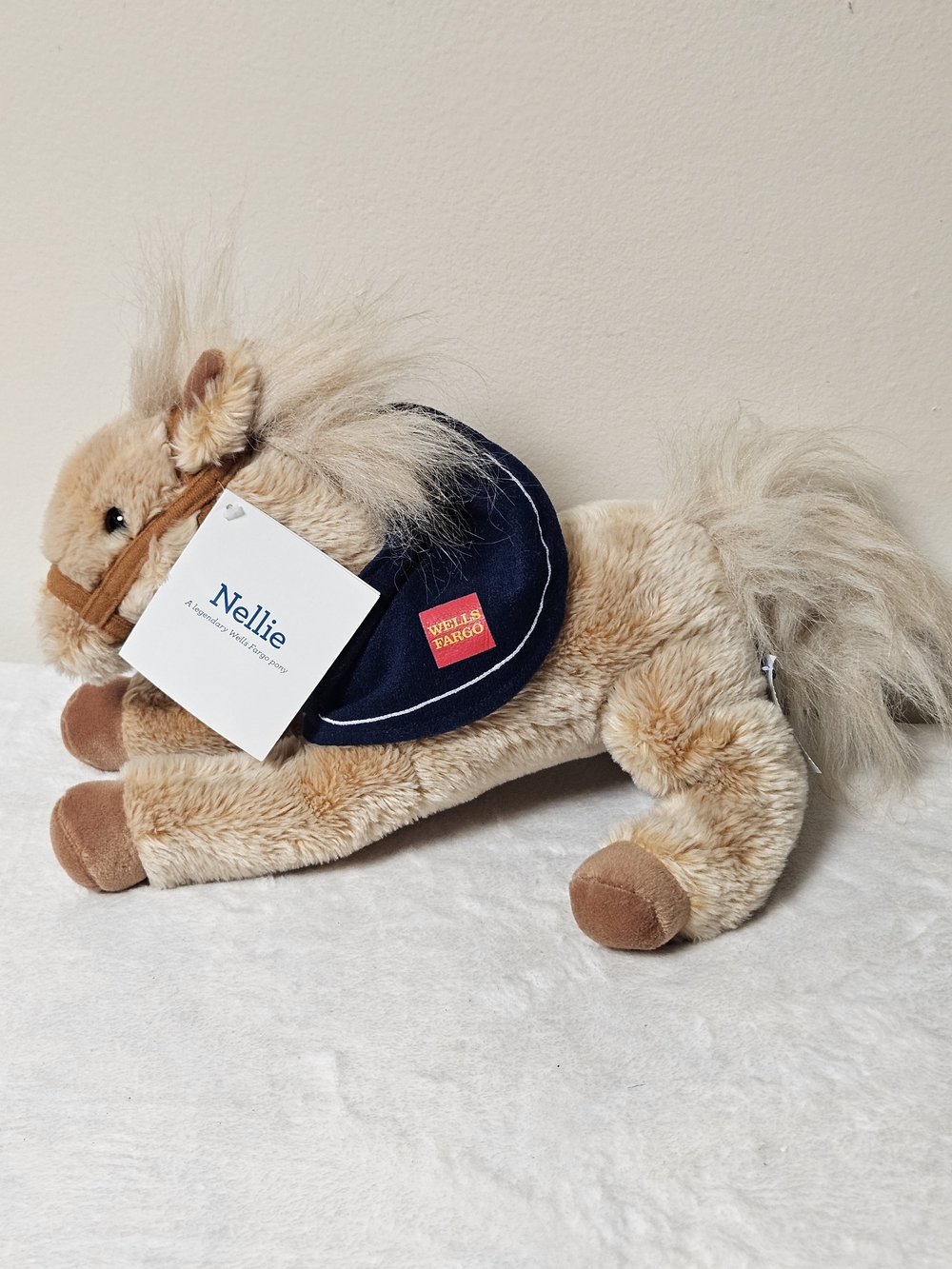 Wells Fargo Pony Nellie 12" Plush Legendary 2015 Tan Horse Stuffed Animal
